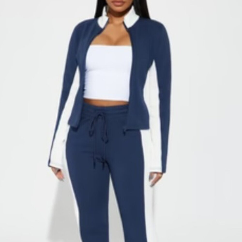 Top Of The World Lounge Flare Pants - Navy/combo Size: L